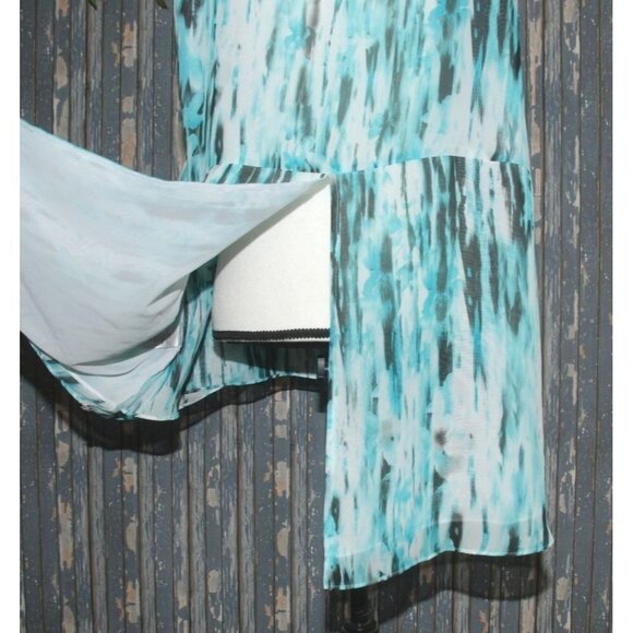 Avenue Womens Blouse Tank Top Plus Size 14W 16W Layered Ruffles Back Slit Hi-Low - Picture 9 of 11